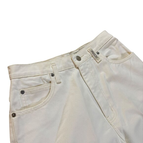 Vintage Sasson Cream High Rise Jeans 11/12 28" Waist - Picture 3 of 6